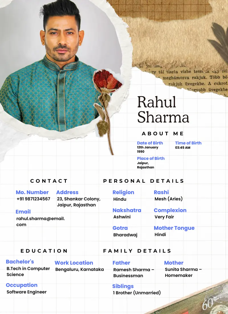 Marriage Biodata Maker For Free