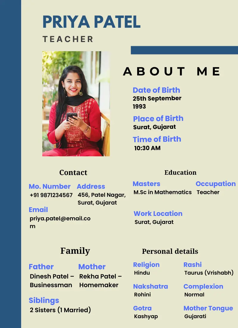 Marriage Biodata Maker Online free