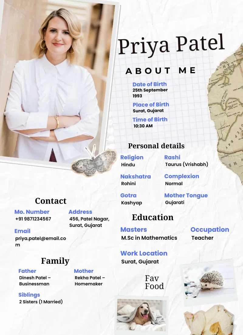 Make Marriage Biodata For Free